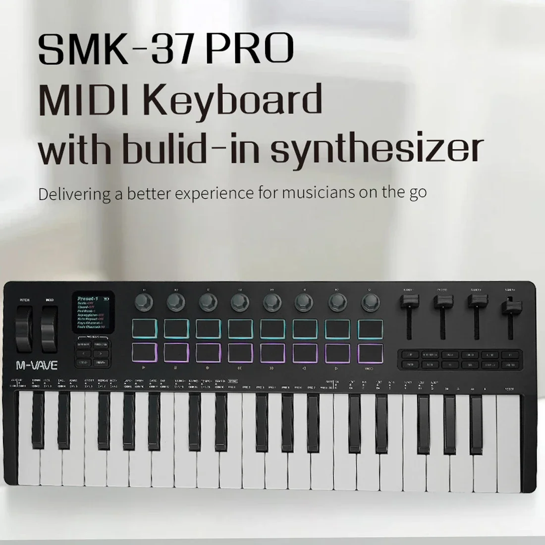 M-VAVE SMK-37 PRO, Kontroler M - Midi Controller Pad ulasan dan harga