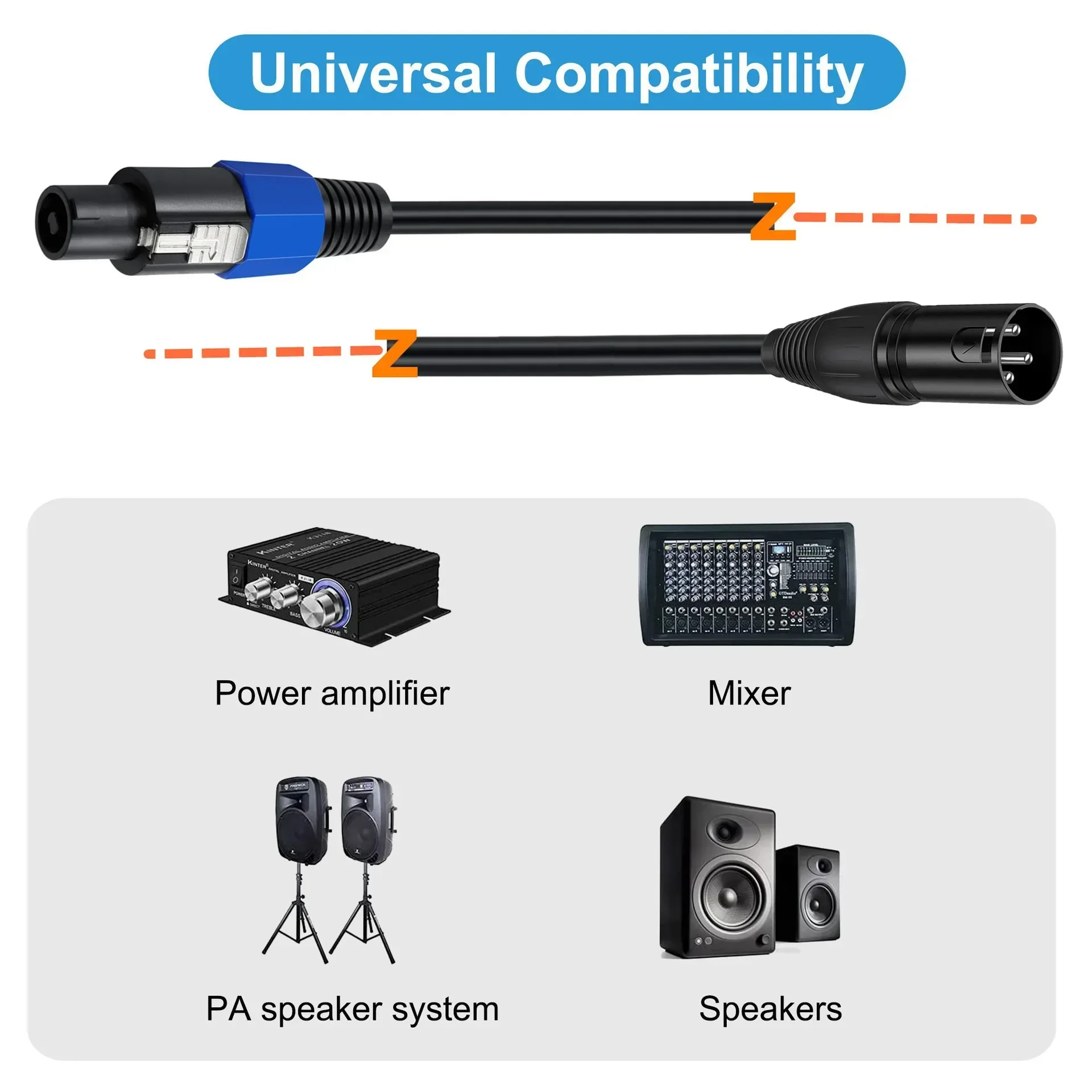 Speakon ke XLR kabel Audio Jac - Audio Music Dj ulasan dan harga
