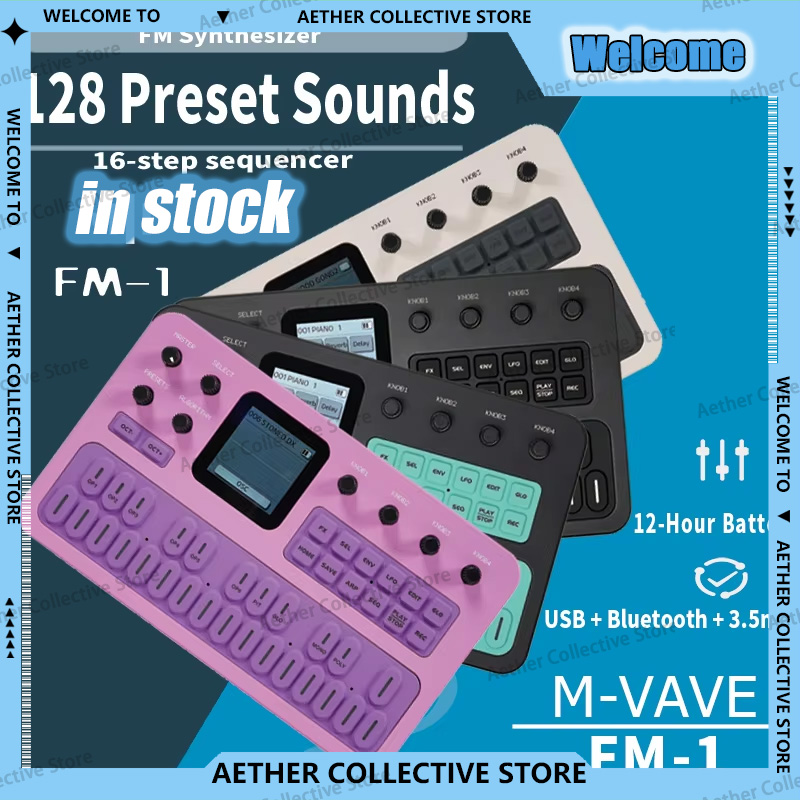 M-Vave Fm-1, Sintesis FM Porta - Midi Controller Pad ulasan dan harga